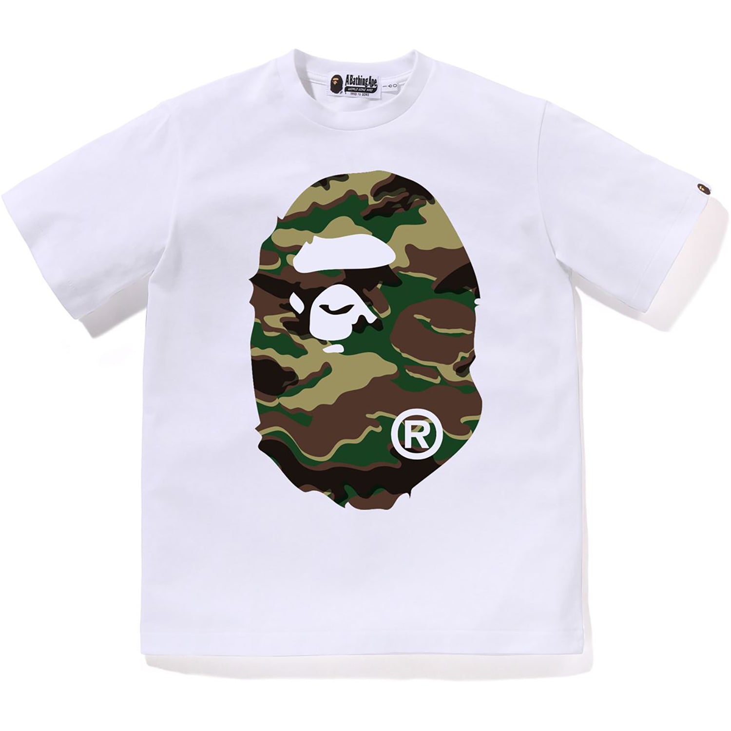 GLITCH WOODLAND CAMO BIG APE HEAD TEE JR KIDS – Image 1