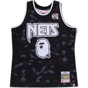 BAPE X M&N NBA - NEW JERSEY NETS SWINGMAN JERSEY MENS