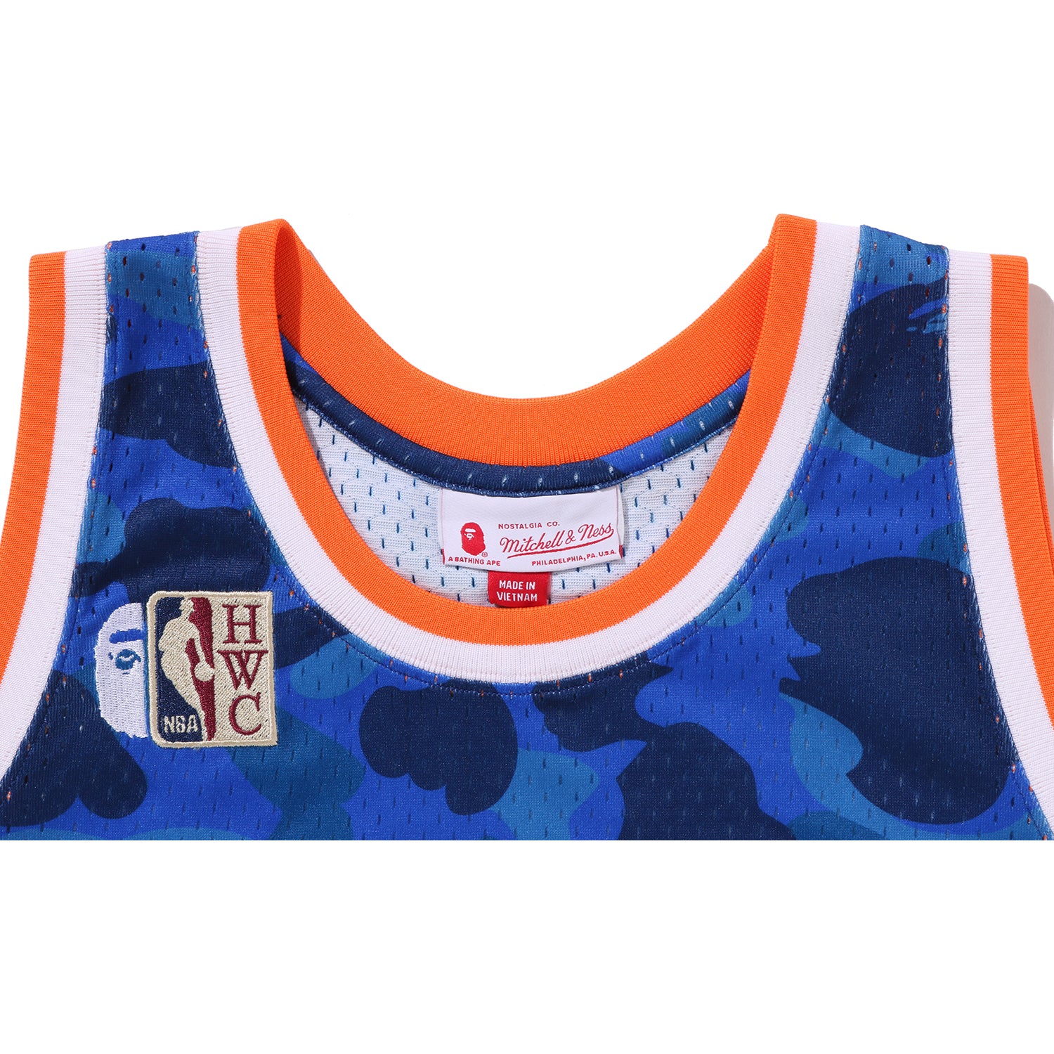 BAPE X M&N NBA - NEW YORK KNICKS SWINGMAN JERSEY MENS – Image 6