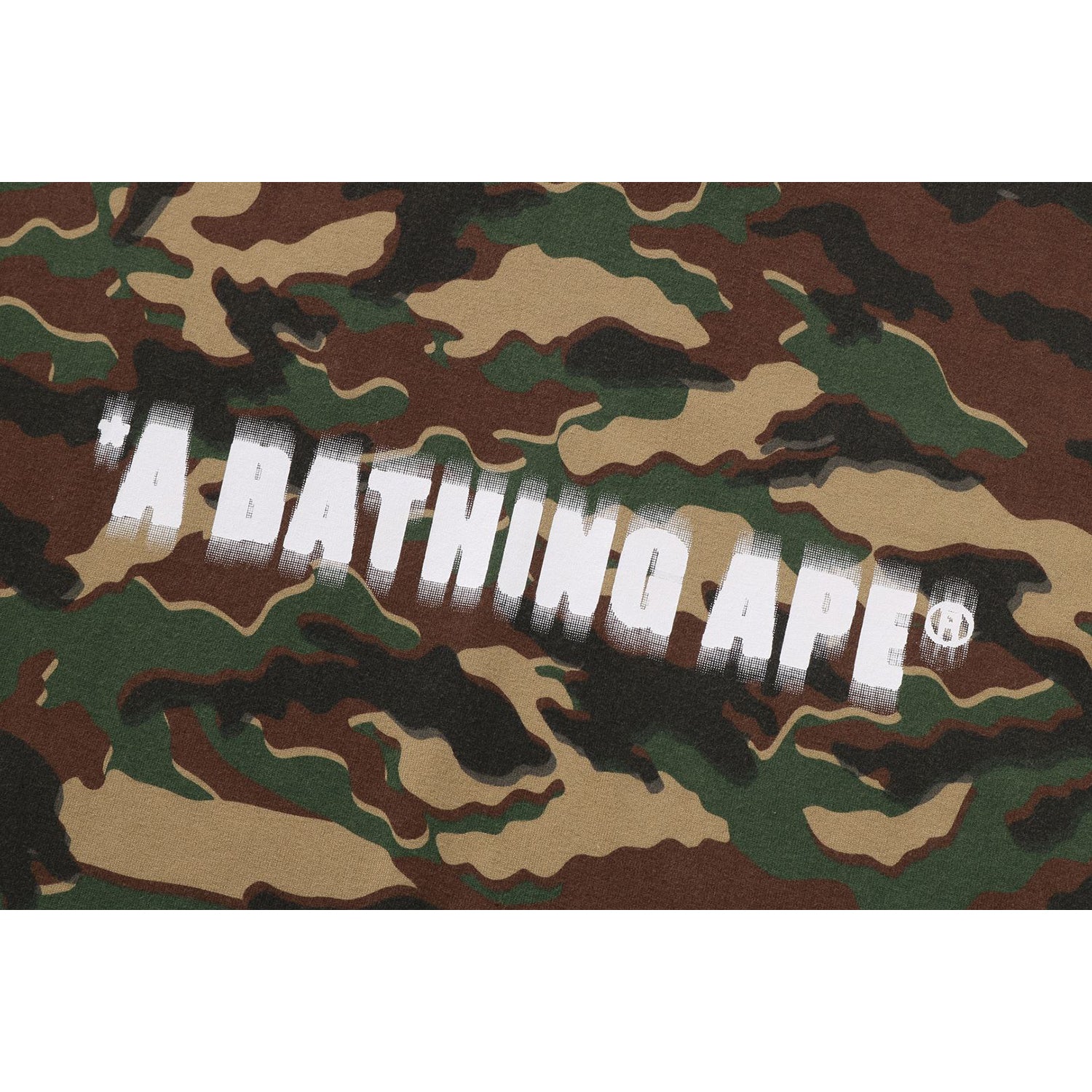 GLITCH WOODLAND CAMO HEAVY WASH BATHING APE CROPPED FIT TANK MENS – Image 3