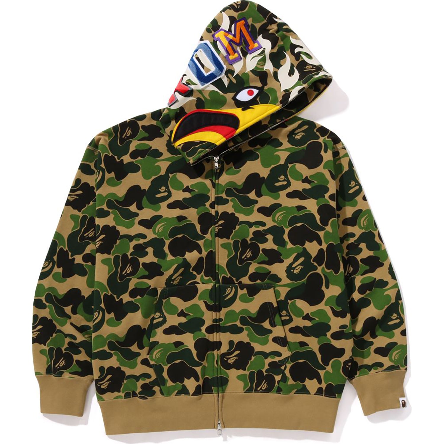 BAPE X READYMADE ABC CAMO EAGLE RELAXED FIT FULL ZIP HOODIE MENS – Image 2