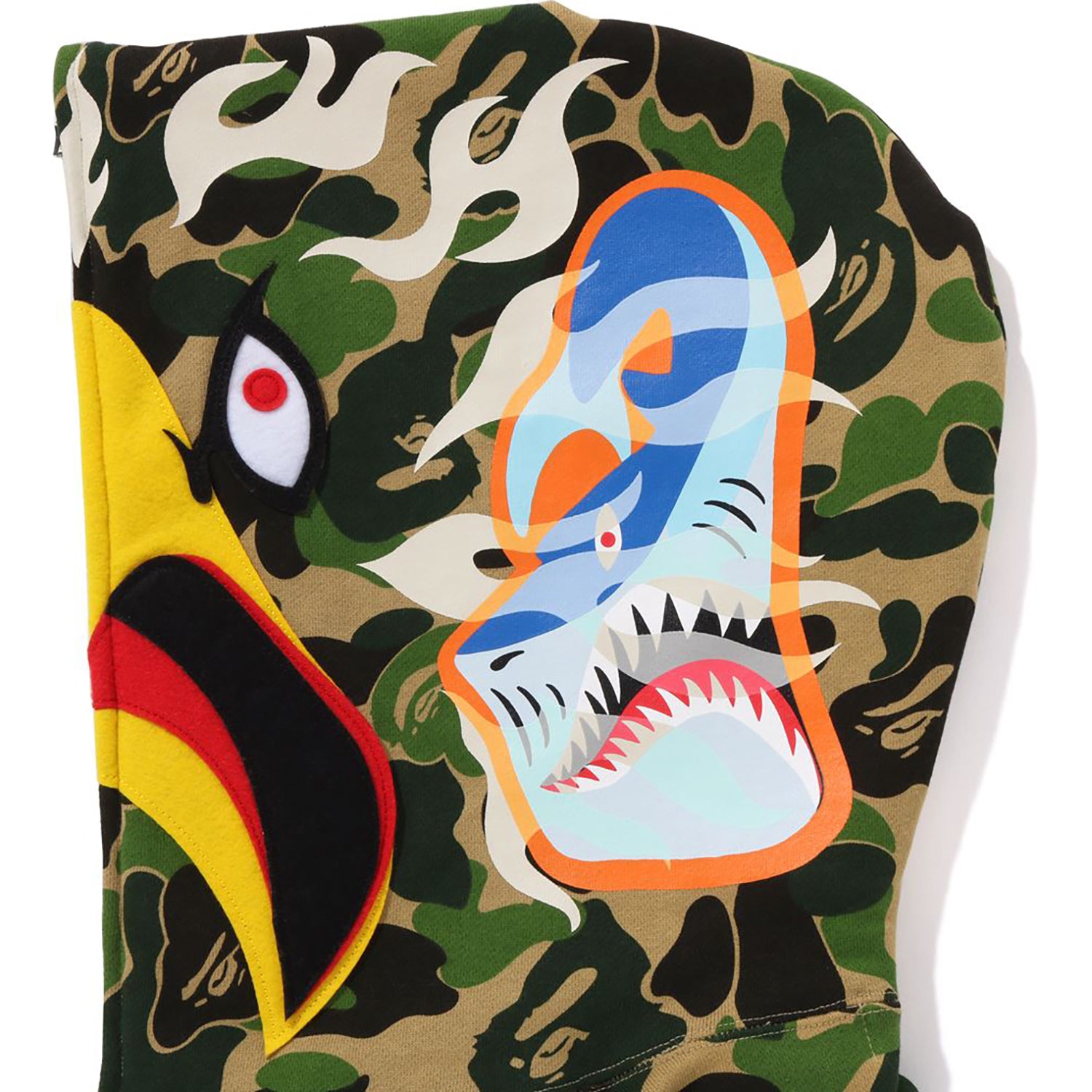 BAPE X READYMADE ABC CAMO EAGLE RELAXED FIT FULL ZIP HOODIE MENS – Image 4