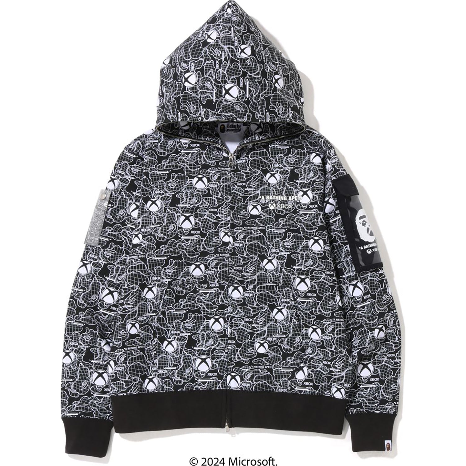 BAPE X XBOX CAMO FULL ZIP HOODIE MENS – Image 1