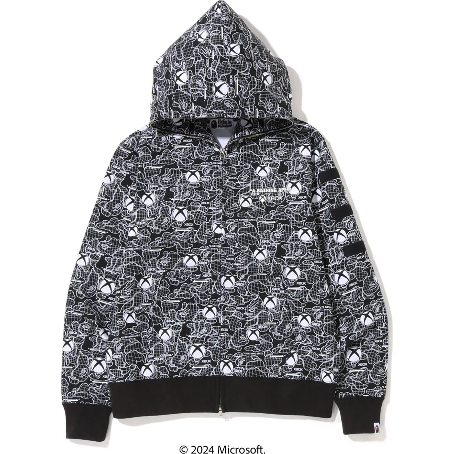 BAPE X XBOX CAMO FULL ZIP HOODIE MENS – Image 2