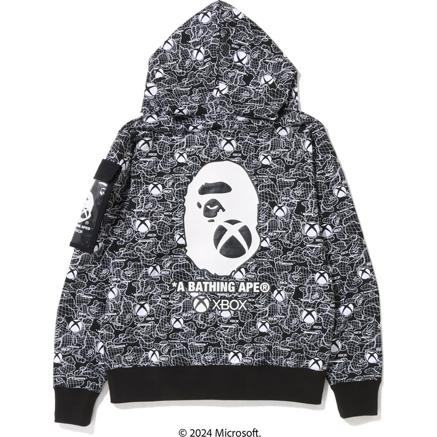 BAPE X XBOX CAMO FULL ZIP HOODIE MENS – Image 3