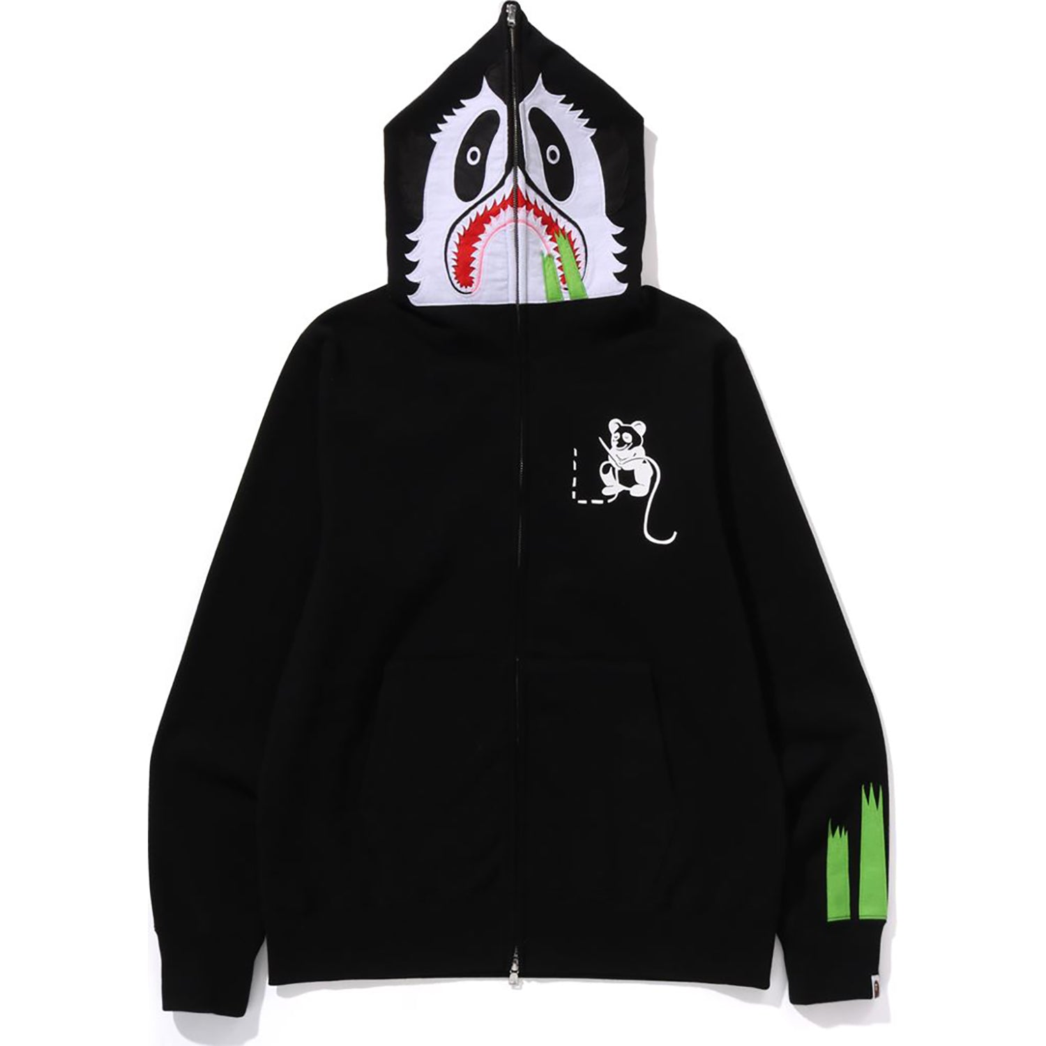 PANDA FULL ZIP HOODIE MENS – Image 1