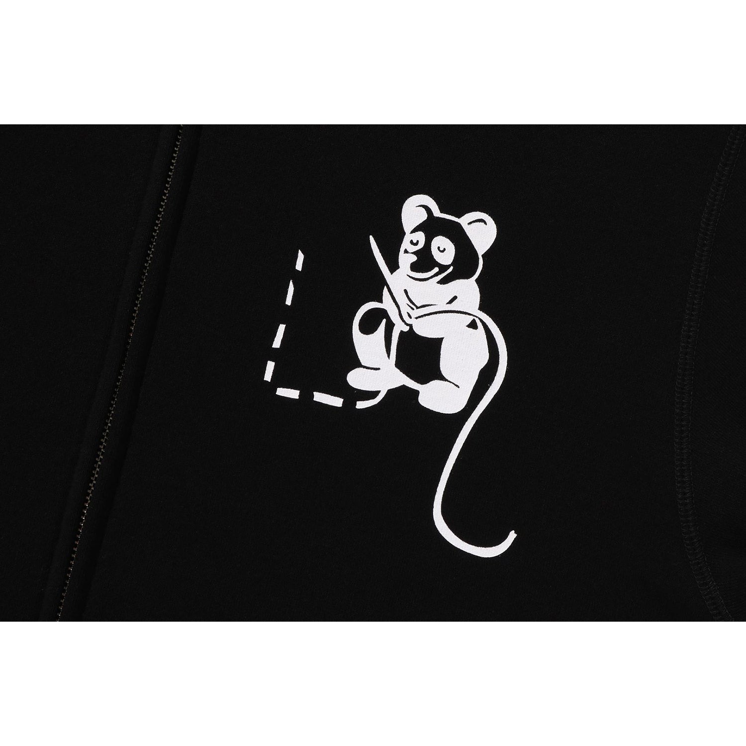 PANDA FULL ZIP HOODIE MENS – Image 5