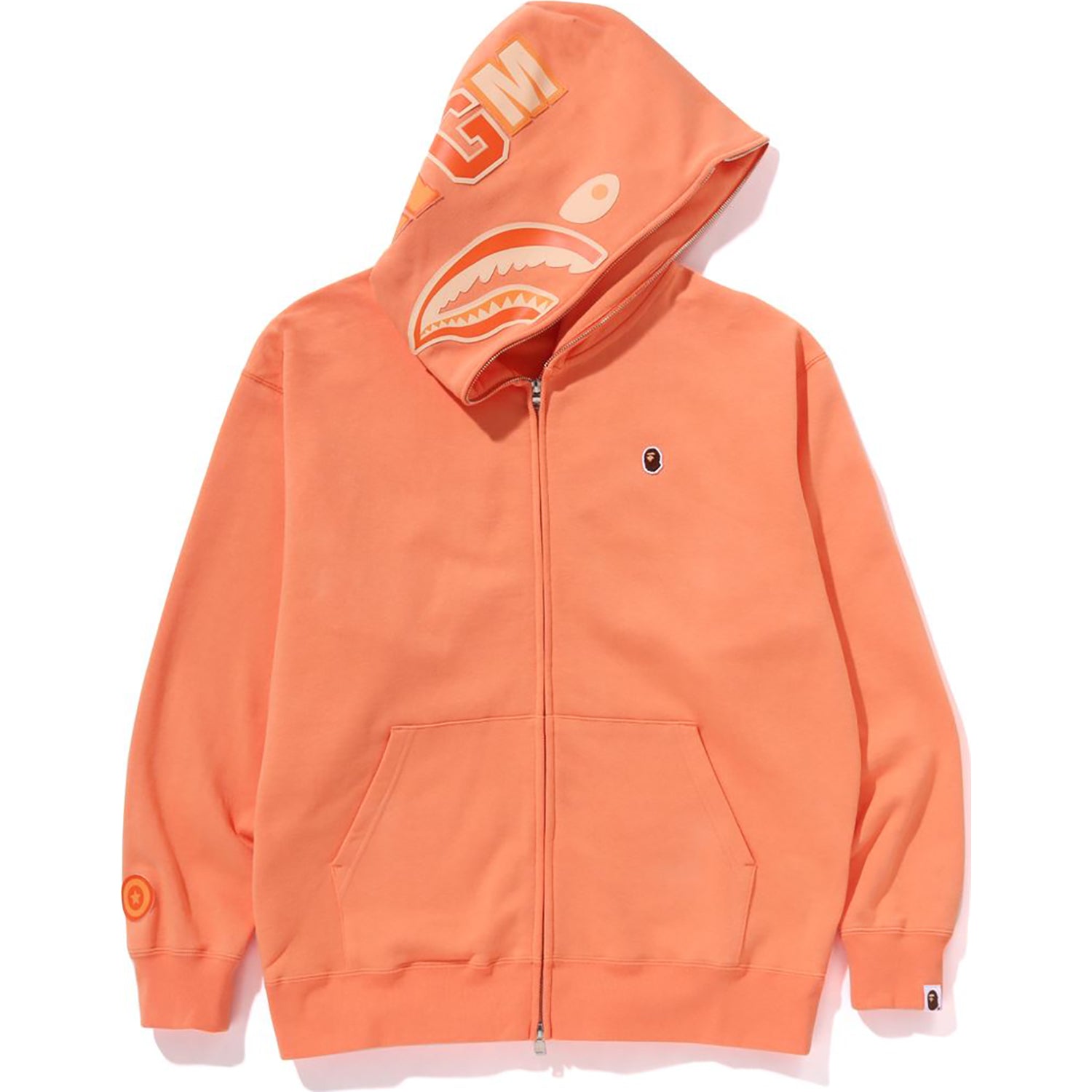 ONE POINT APE HEAD SHARK RELAXED FIT FULL ZIP HOODIE MENS – Image 1