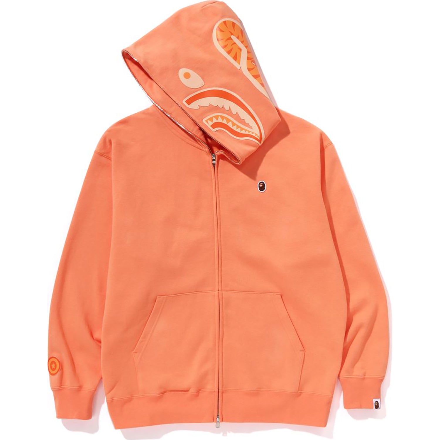 ONE POINT APE HEAD SHARK RELAXED FIT FULL ZIP HOODIE MENS – Image 2