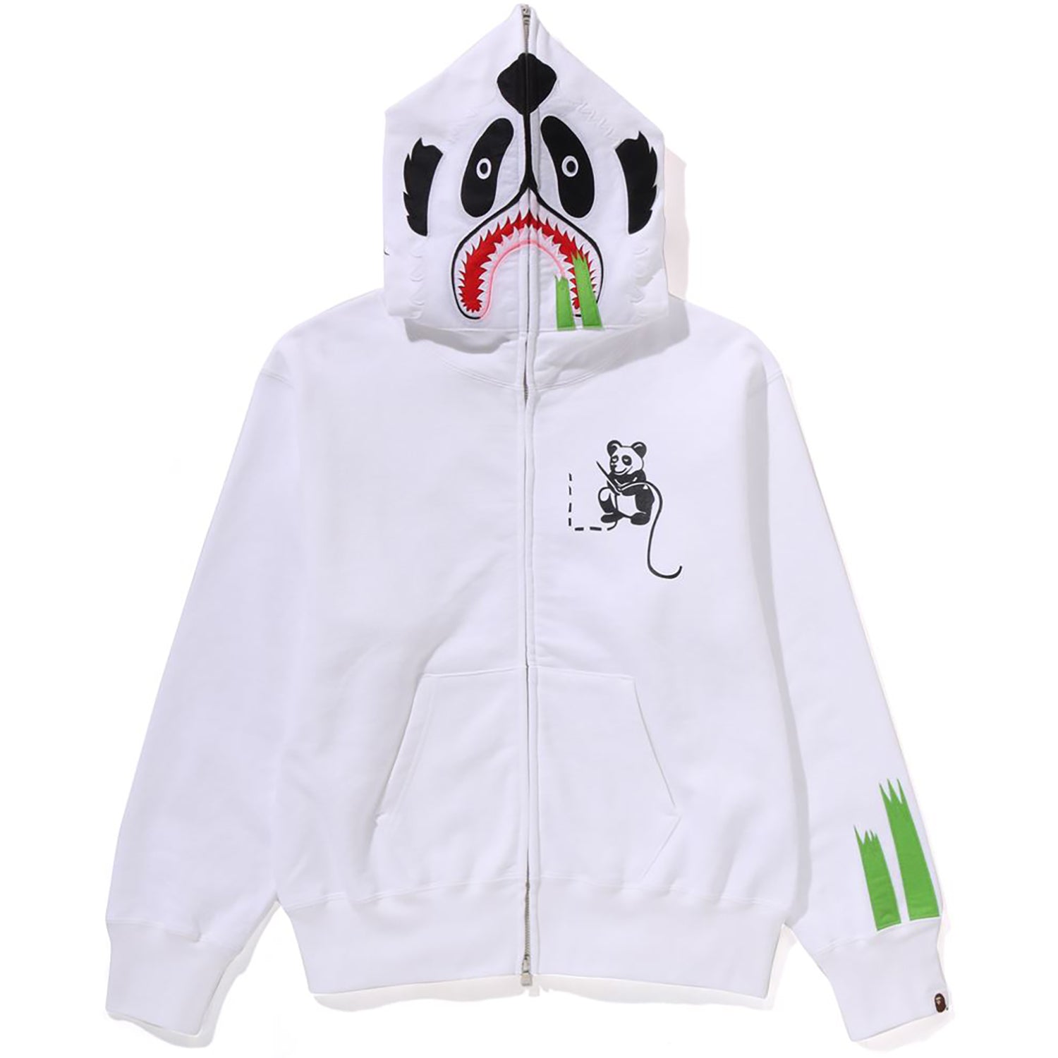 PANDA FULL ZIP HOODIE LADIES – Image 1
