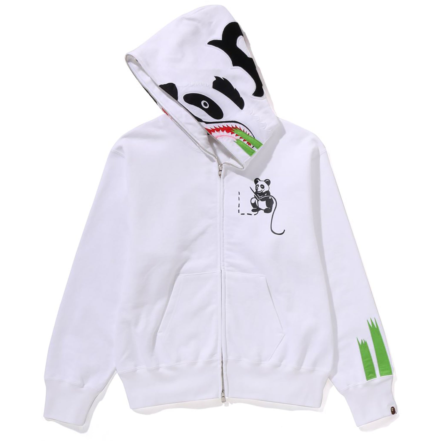 PANDA FULL ZIP HOODIE LADIES – Image 3