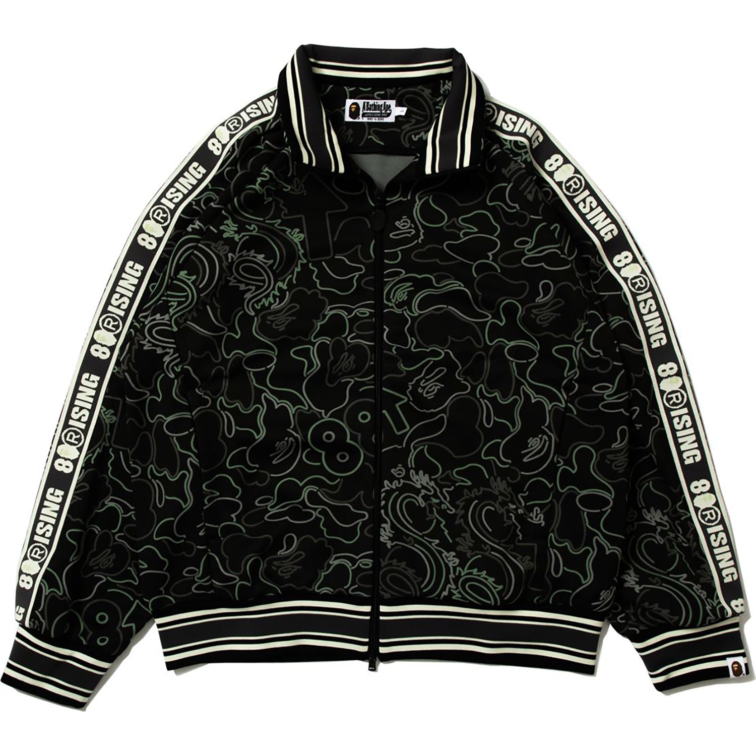 BAPE X 88RISING GLOW IN THE DARK CAMO TRACK JACKET MENS – Image 1
