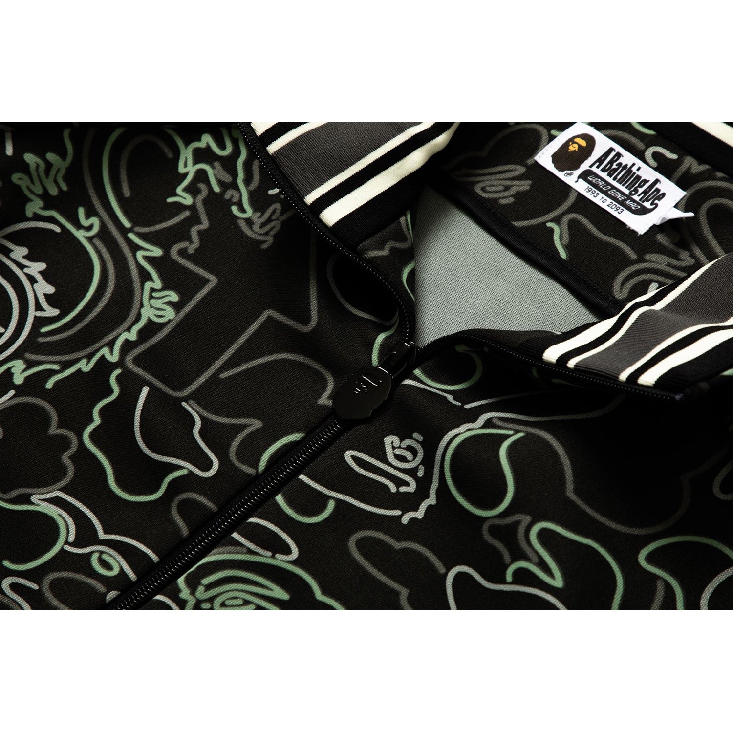 BAPE X 88RISING GLOW IN THE DARK CAMO TRACK JACKET MENS – Image 3