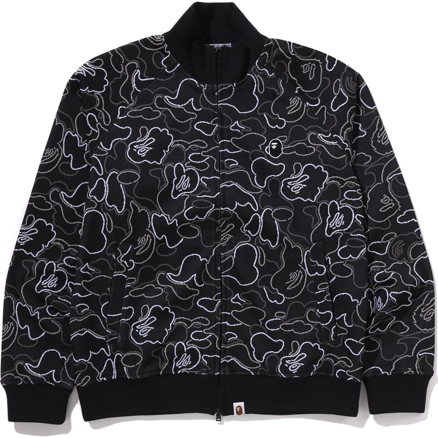 NEON CAMO JACQUARD TRACK JACKET MENS – Image 1