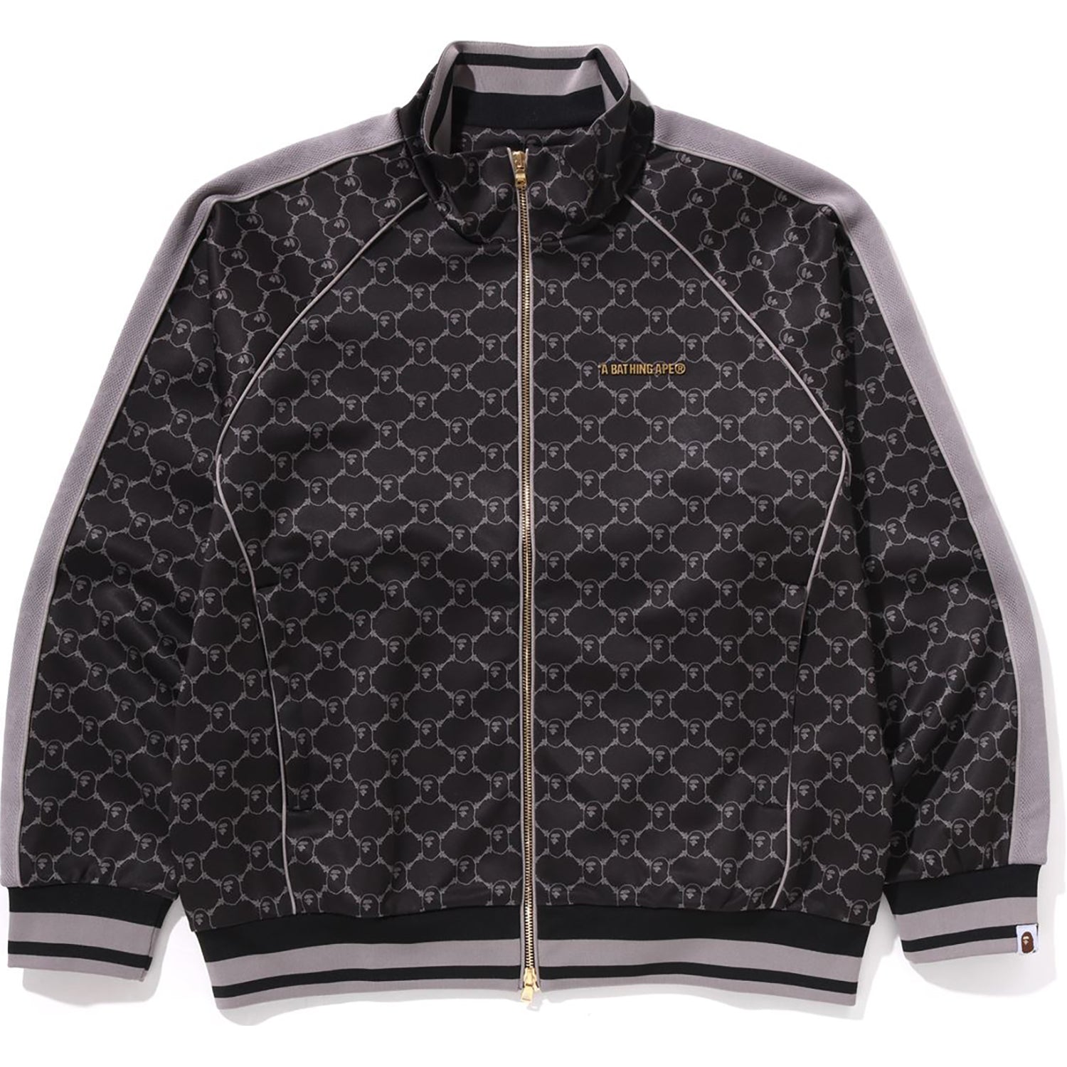 COLLEGE MONOGRAM LOGO RELAXED FIT TRACK JACKET MENS – Image 1