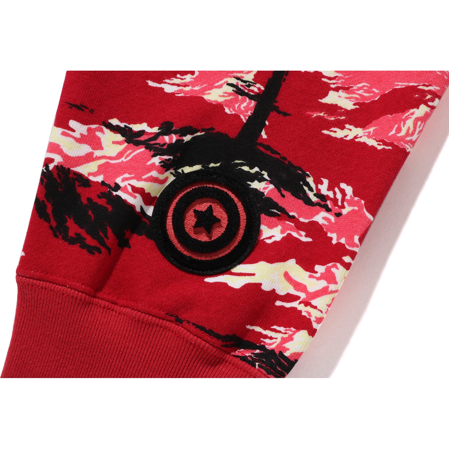 PALM TREE CAMO RELAXED FIT SHARK FULL ZIP HOODIE MENS – Image 5