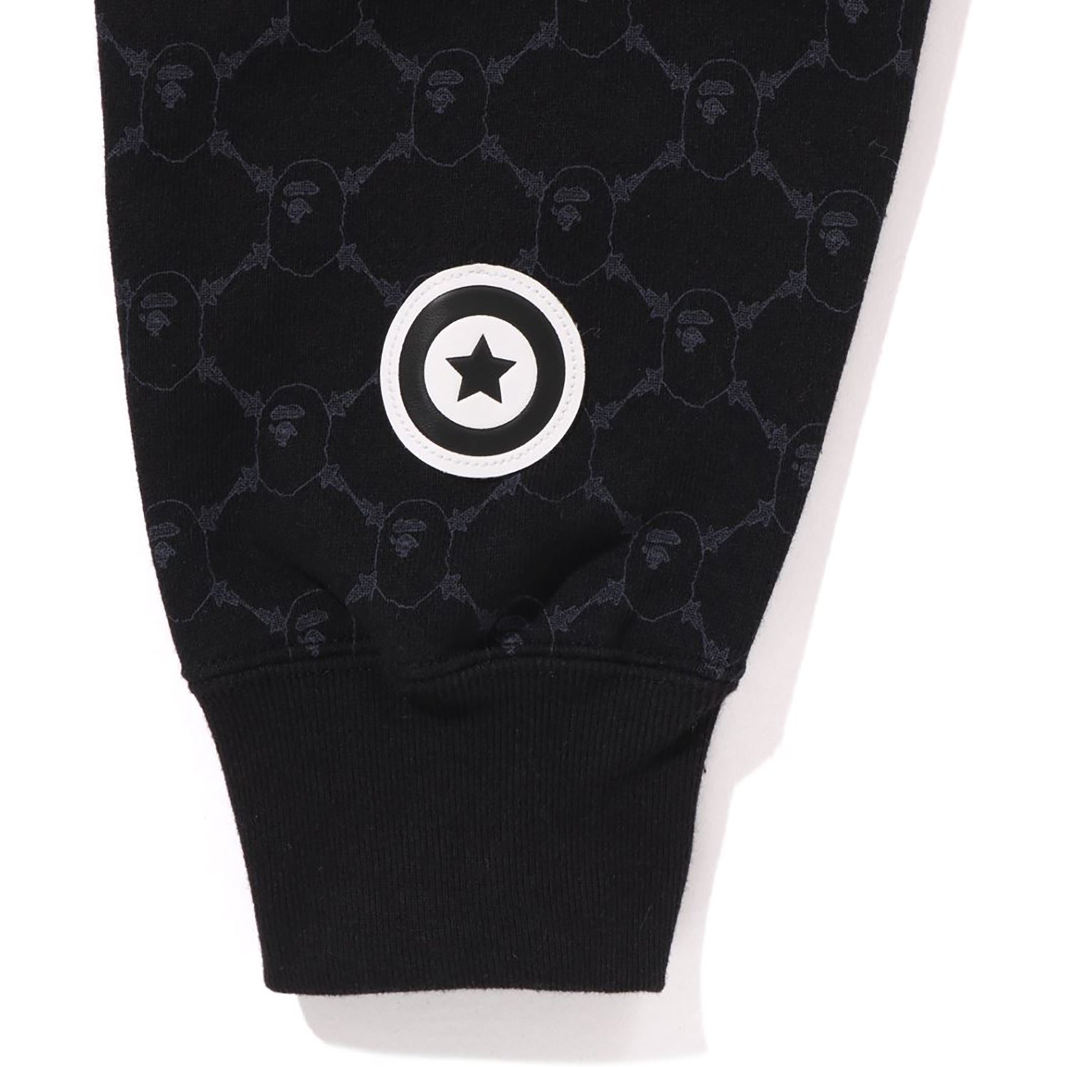COLLEGE MONOGRAM RELAXED FIT SHARK FULL ZIP HOODIE MENS – Image 5