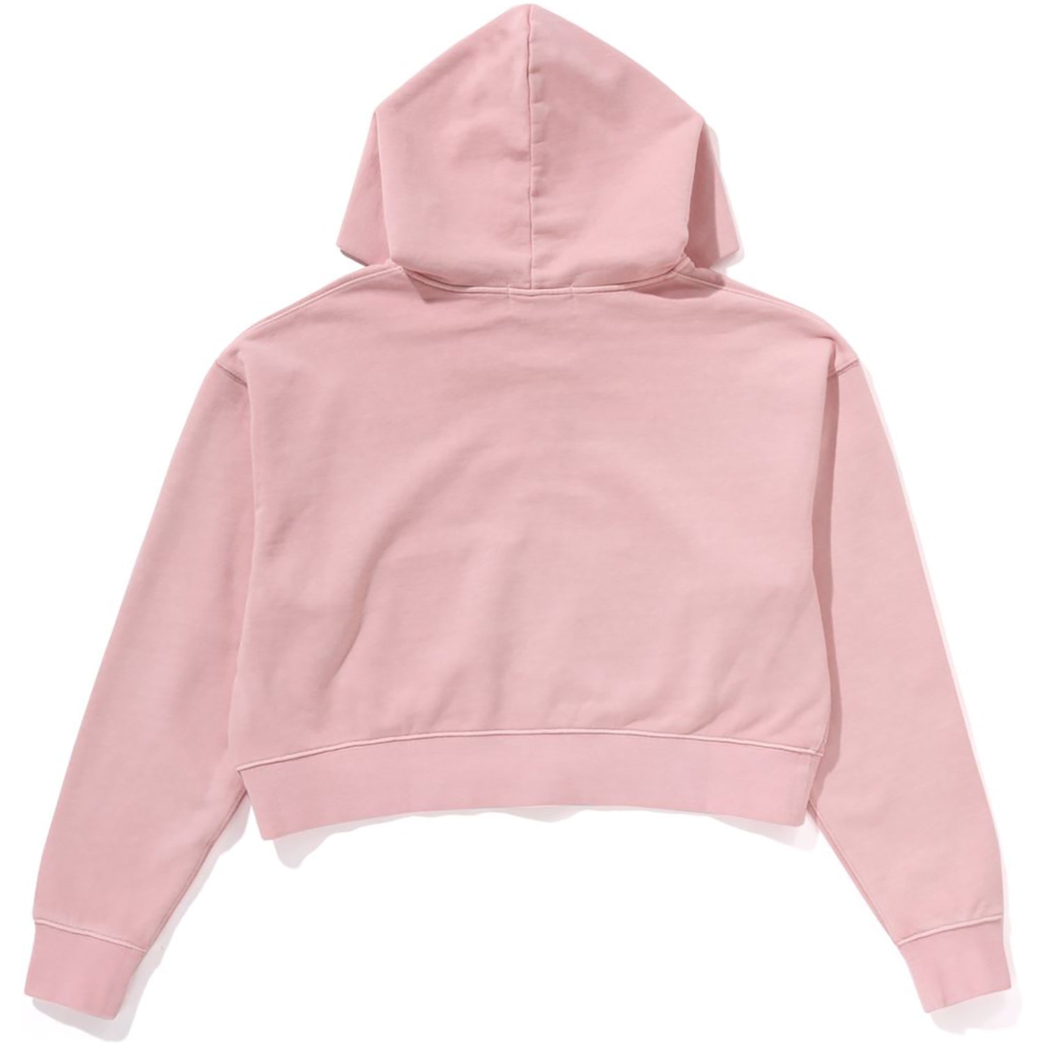 PIGMENT DYED ONE POINT CROPPED ZIP HOODIE LADIES – Image 2