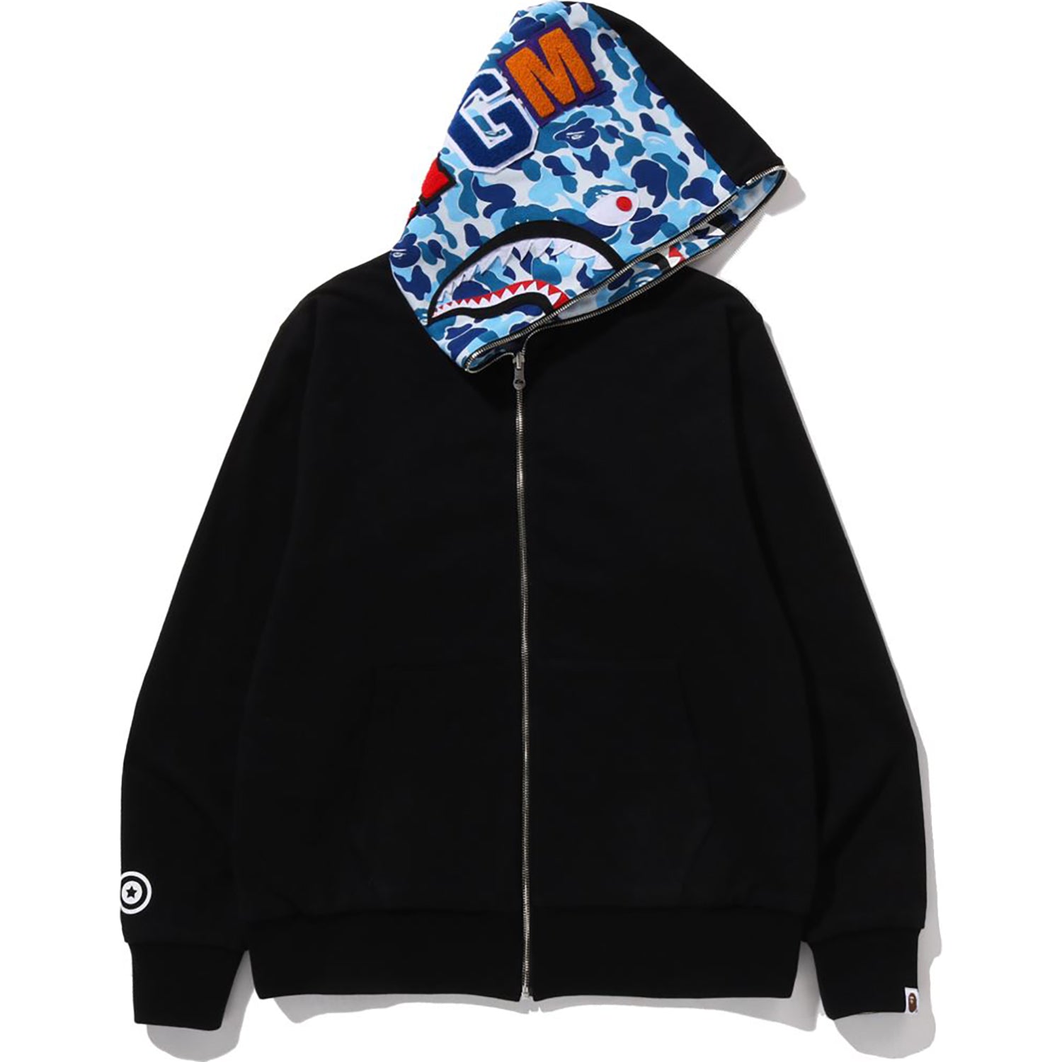ABC CAMO REVERSIBLE SHARK FULL ZIP HOODIE MENS – Image 1