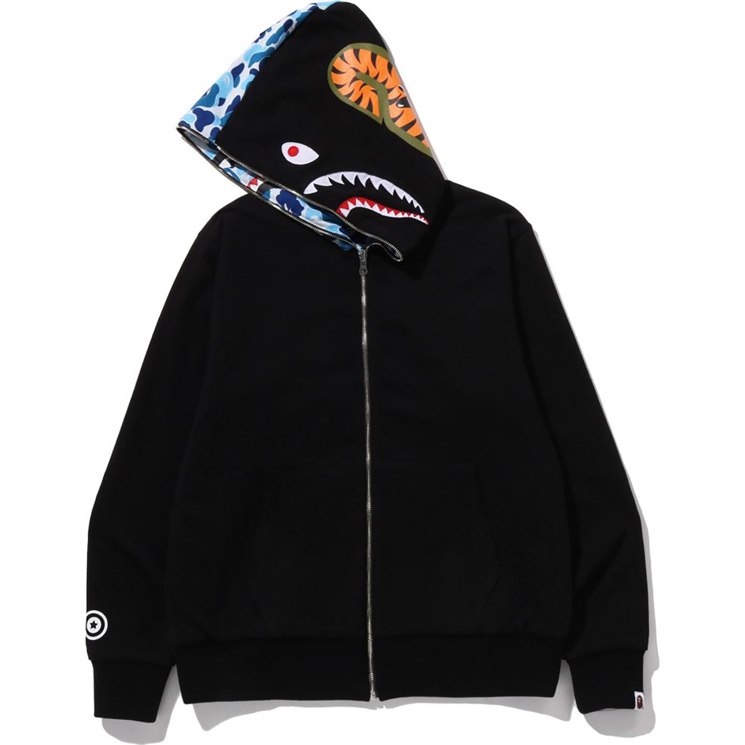 ABC CAMO REVERSIBLE SHARK FULL ZIP HOODIE MENS – Image 2