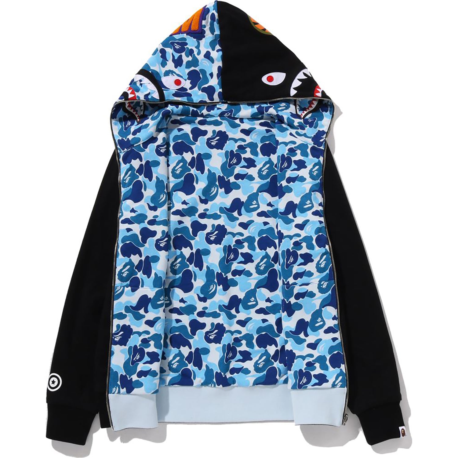ABC CAMO REVERSIBLE SHARK FULL ZIP HOODIE MENS – Image 4