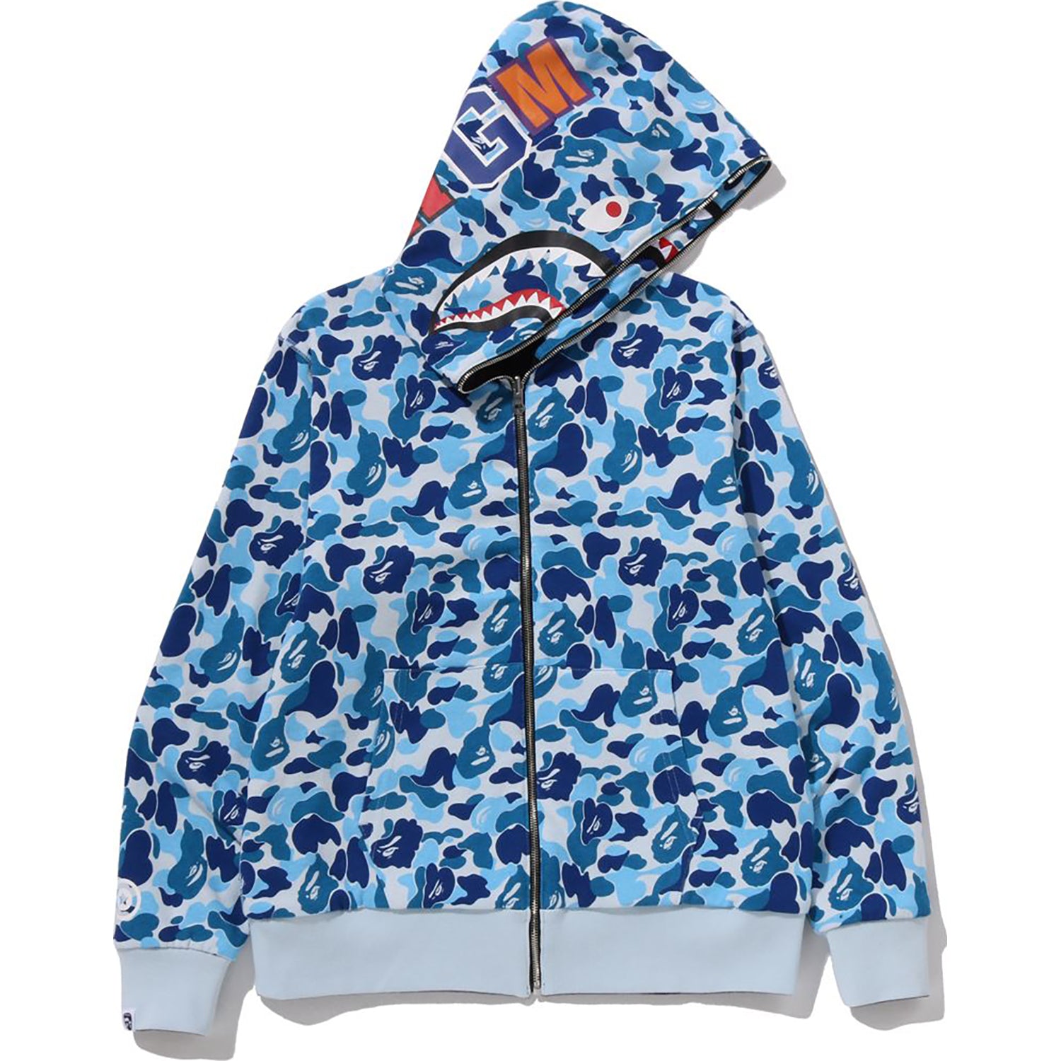 ABC CAMO REVERSIBLE SHARK FULL ZIP HOODIE MENS – Image 5