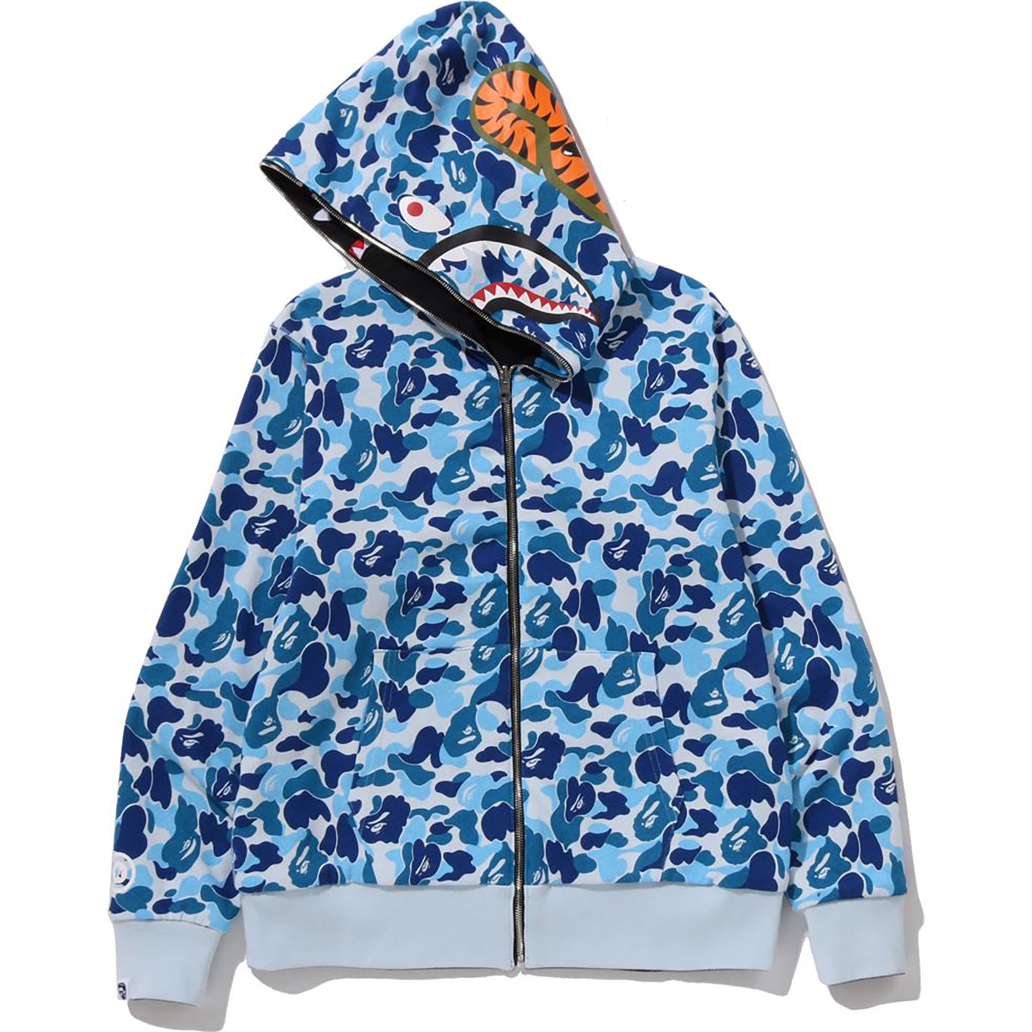 ABC CAMO REVERSIBLE SHARK FULL ZIP HOODIE MENS – Image 6