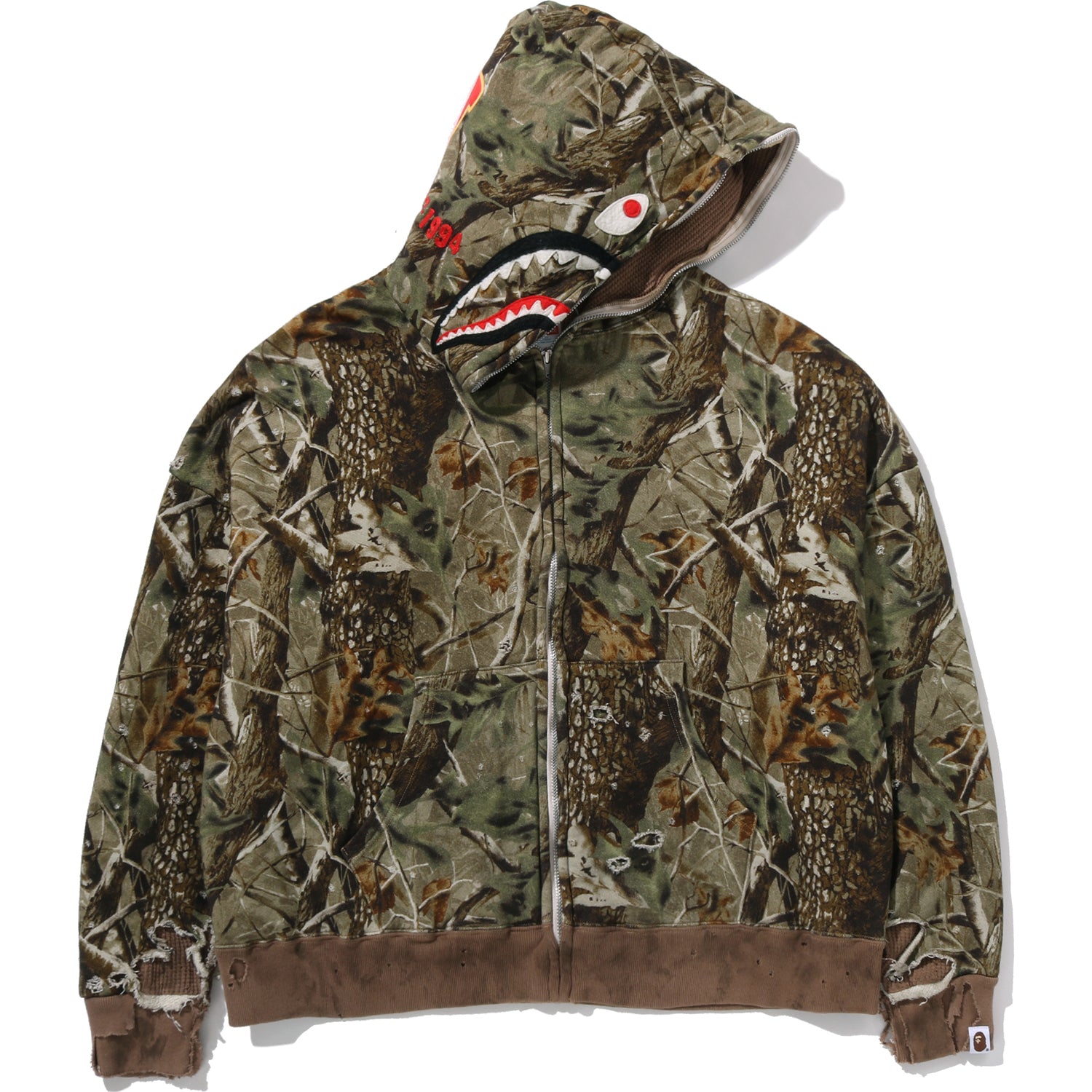 BAPE X SAINT MXXXXXX SHARK FULL ZIP HOOD MENS – Image 1