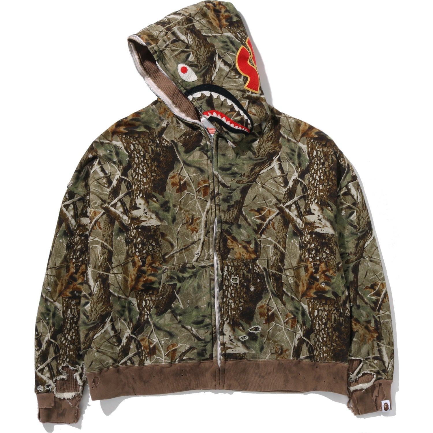BAPE X SAINT MXXXXXX SHARK FULL ZIP HOOD MENS – Image 2