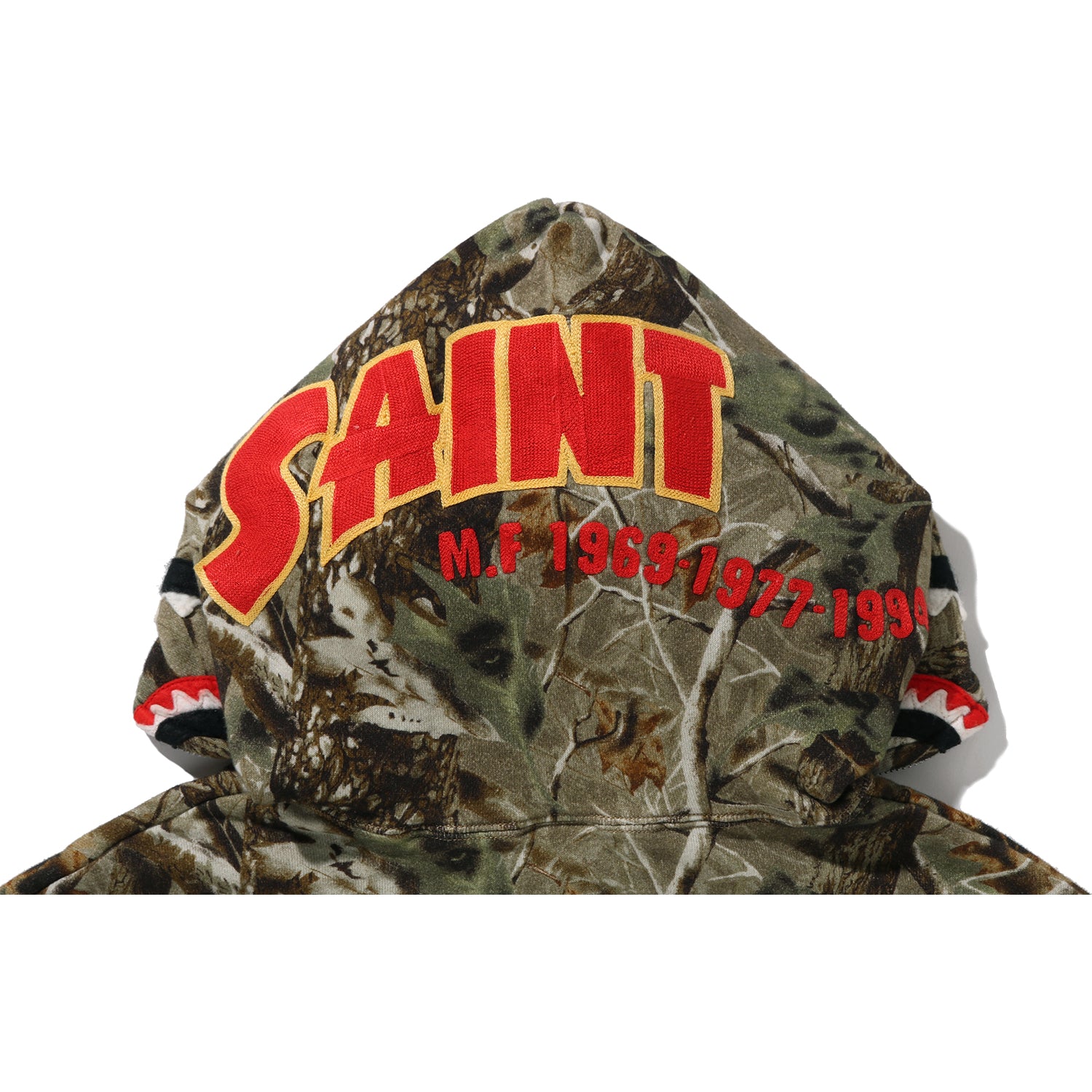 BAPE X SAINT MXXXXXX SHARK FULL ZIP HOOD MENS – Image 5