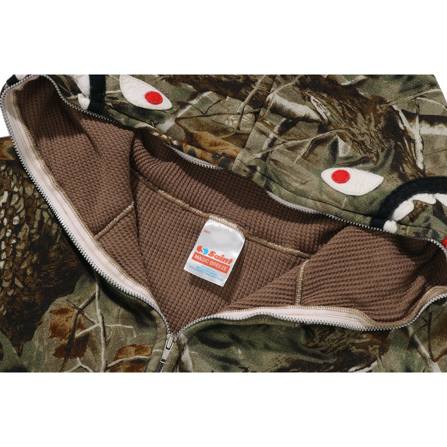 BAPE X SAINT MXXXXXX SHARK FULL ZIP HOOD MENS – Image 9