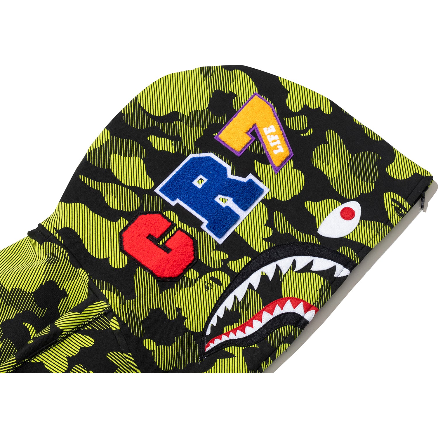 BAPE X CR7 LIFE LOGO RELAXED FIT SHARK FULL ZIP HOODIE M #1 MENS – Image 6