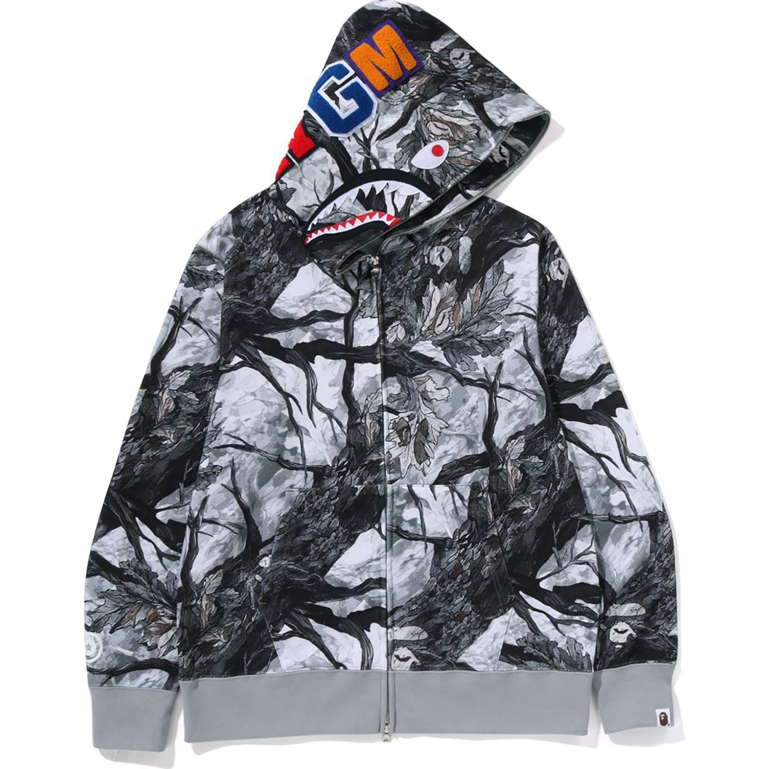 TREE EDGE CAMO SHARK FULL ZIP HOODIE MENS – Image 1