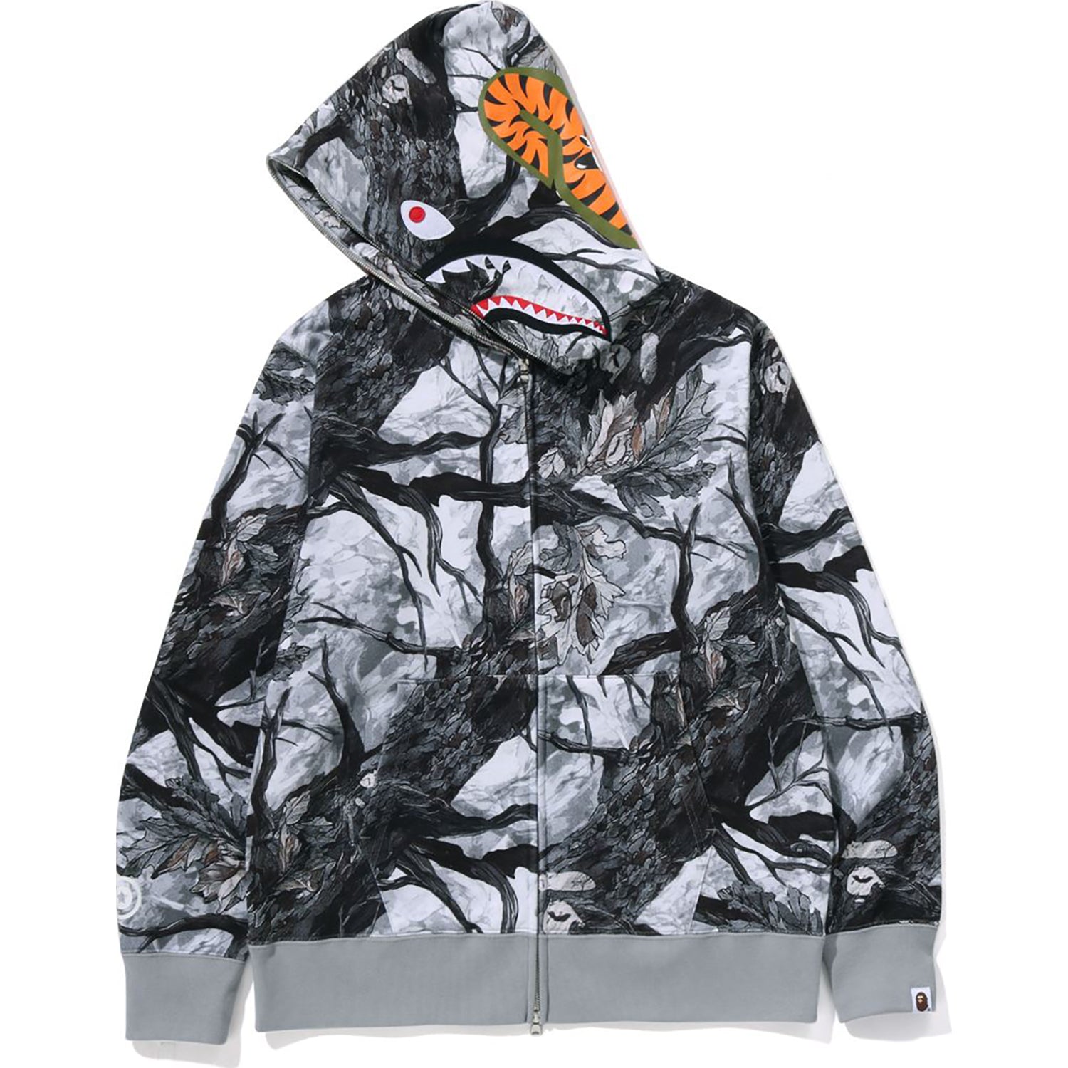 TREE EDGE CAMO SHARK FULL ZIP HOODIE MENS – Image 2
