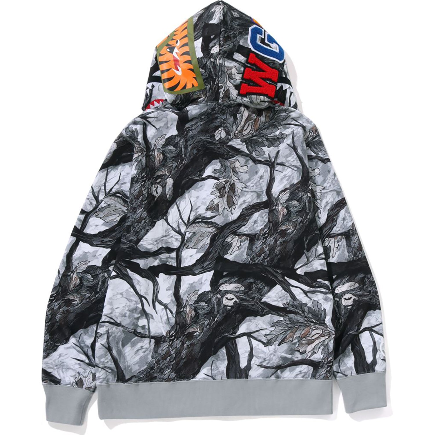 TREE EDGE CAMO SHARK FULL ZIP HOODIE MENS – Image 3
