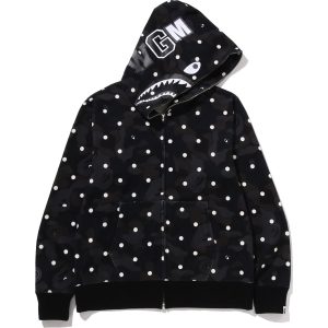 ABC DOT SHARK FULL ZIP HOODIE MENS