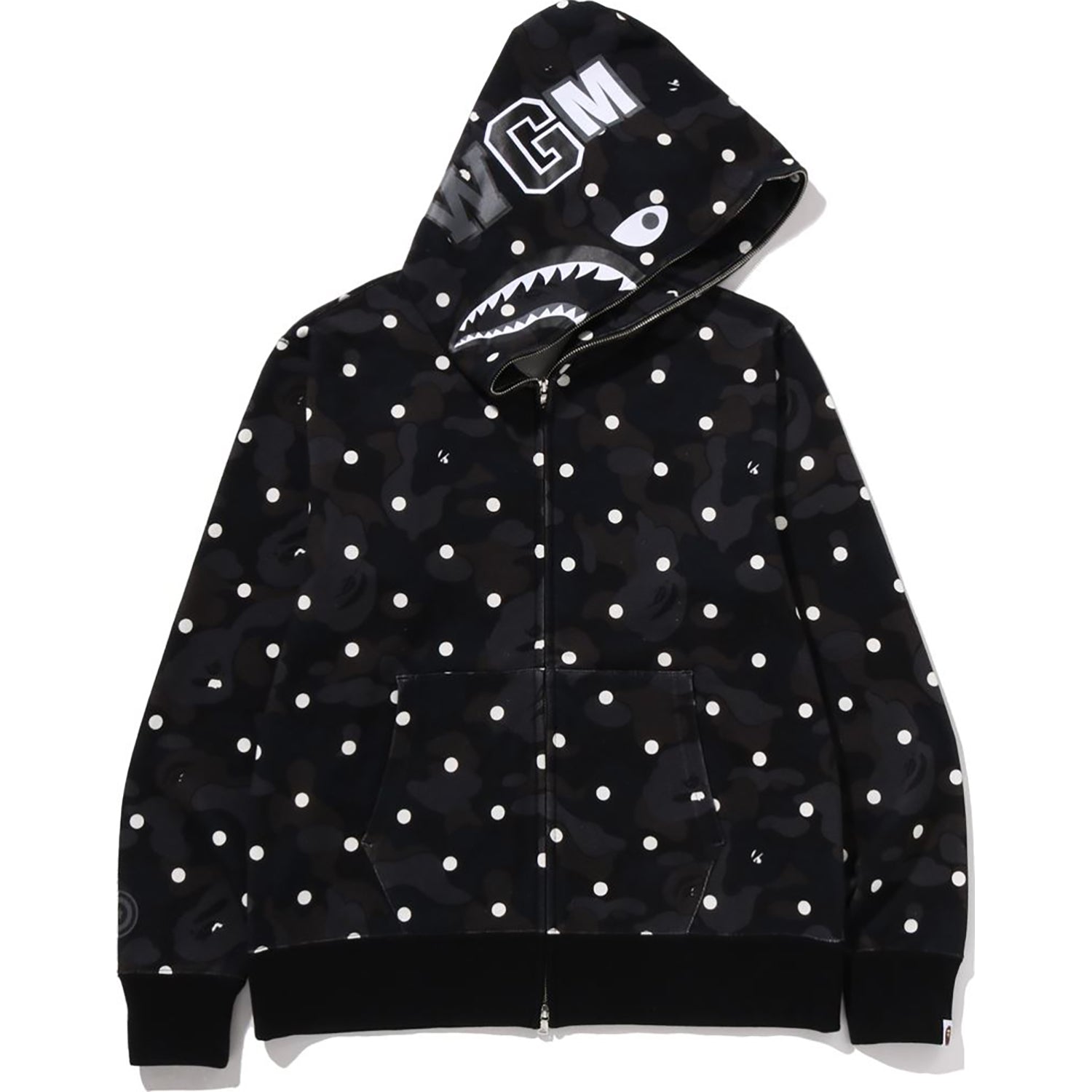 ABC DOT SHARK FULL ZIP HOODIE MENS – Image 1