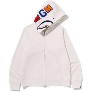 SHARK FULL ZIP HOODIE MENS