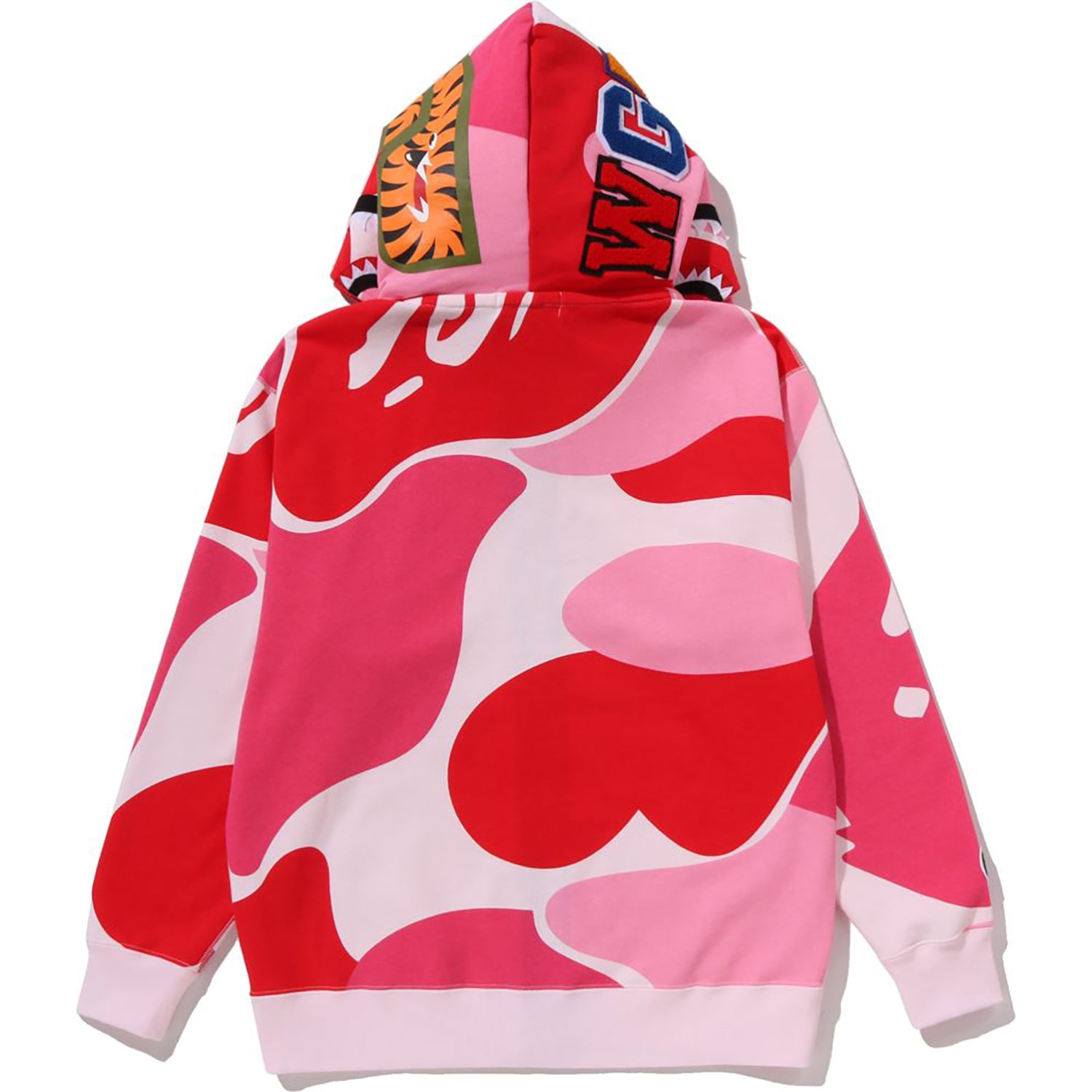 MEGA ABC CAMO DOUBLE SHARK RELAXED FIT FULL ZIP HOODIE MENS – Image 4