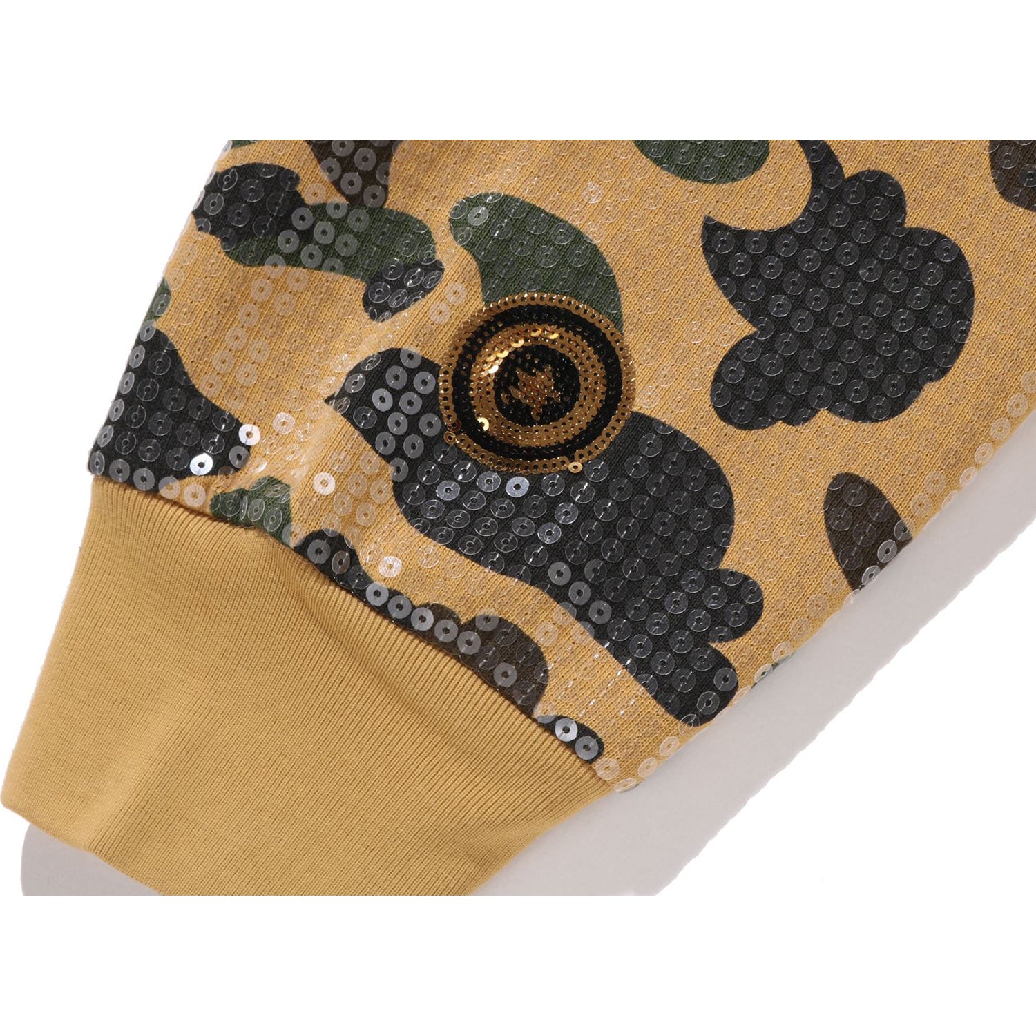 1ST CAMO SEQUIN SHARK RELAXED FIT FULL ZIP HOODIE MENS – Image 6