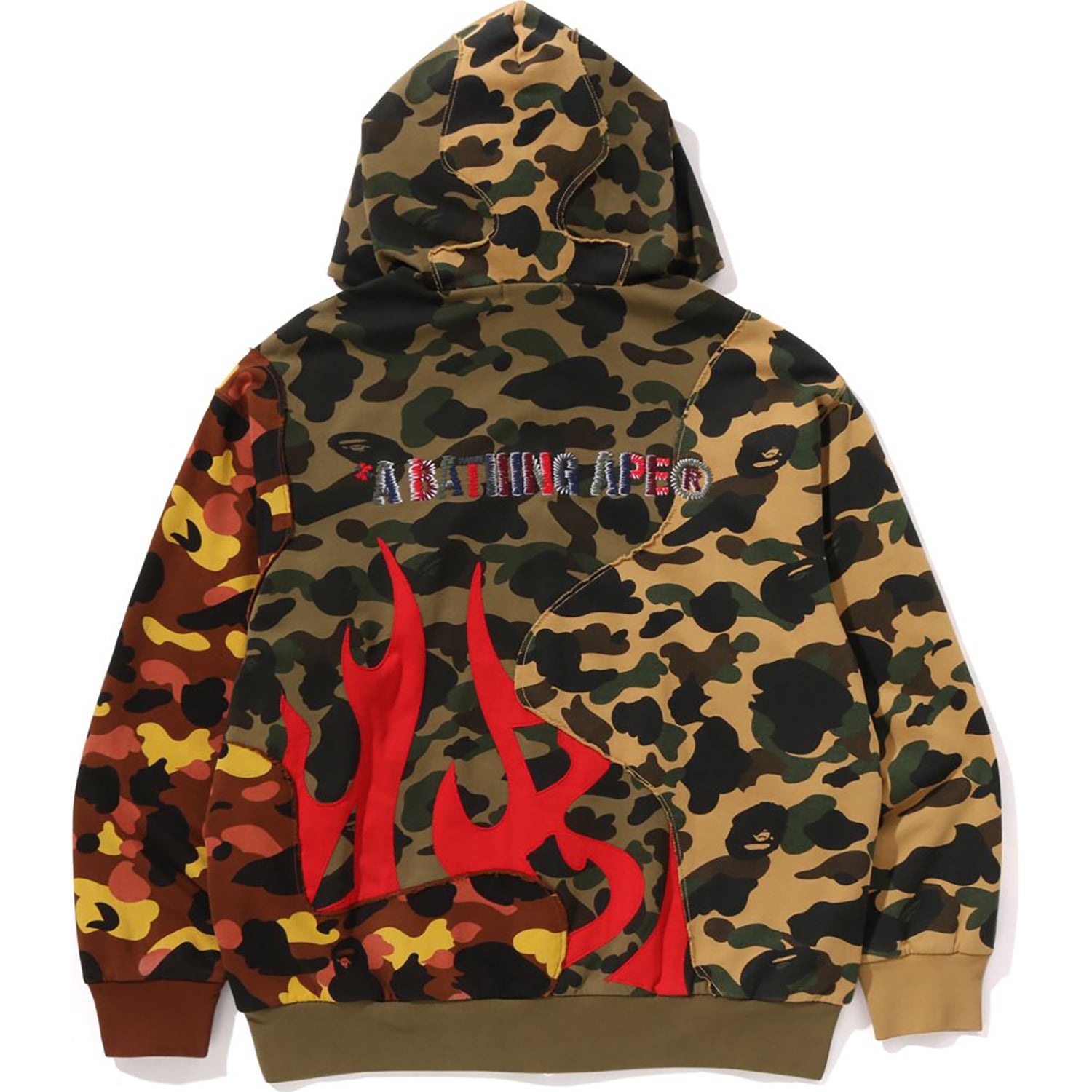 1ST CAMO UPCYCLED RELAXED FIT FULL ZIP HOODIE MENS – Image 2
