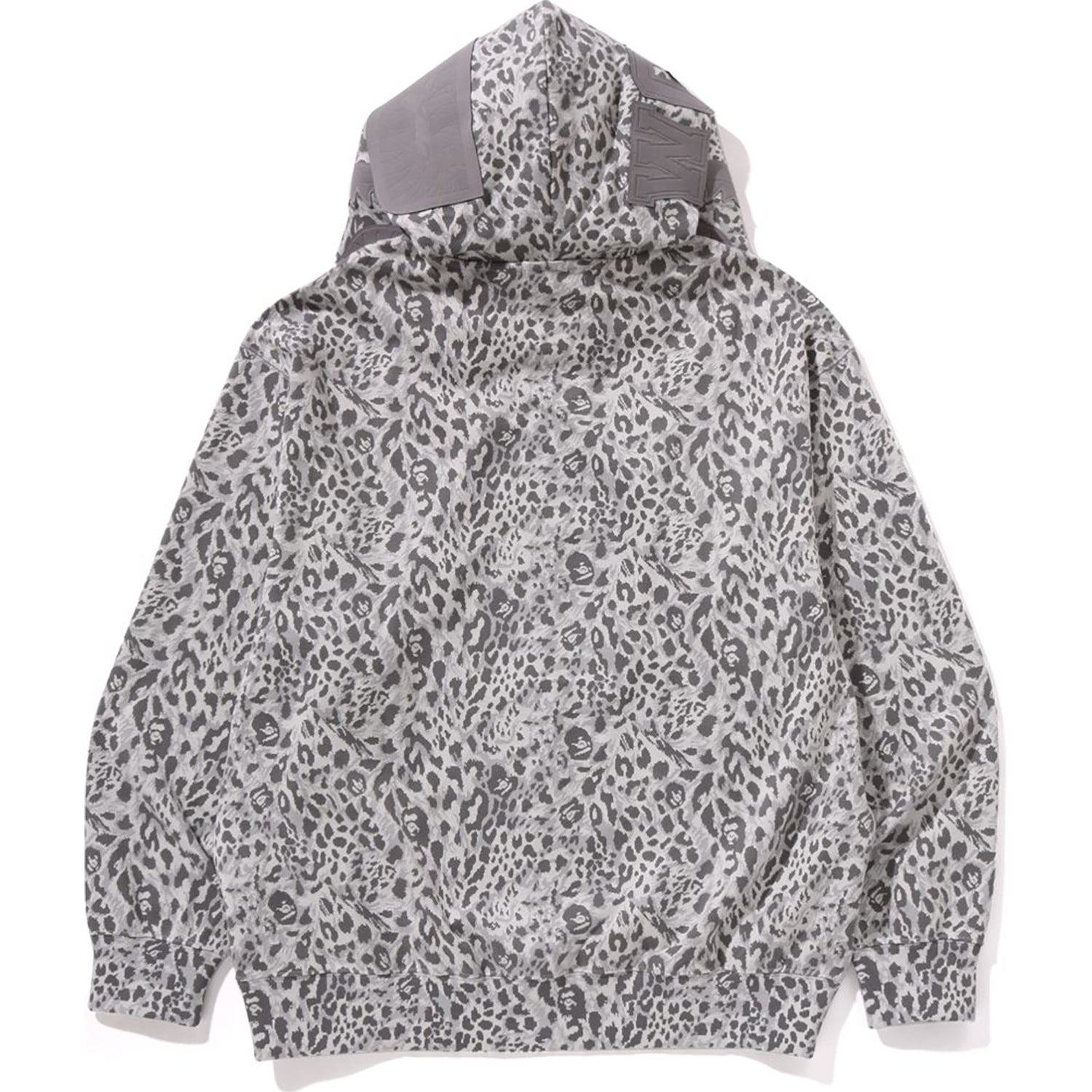 WILD LEOPARD PATTERN SHARK RELAXED FIT FULL ZIP HOODIE MENS – Image 3