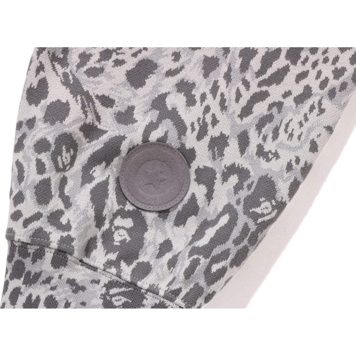 WILD LEOPARD PATTERN SHARK RELAXED FIT FULL ZIP HOODIE MENS – Image 6