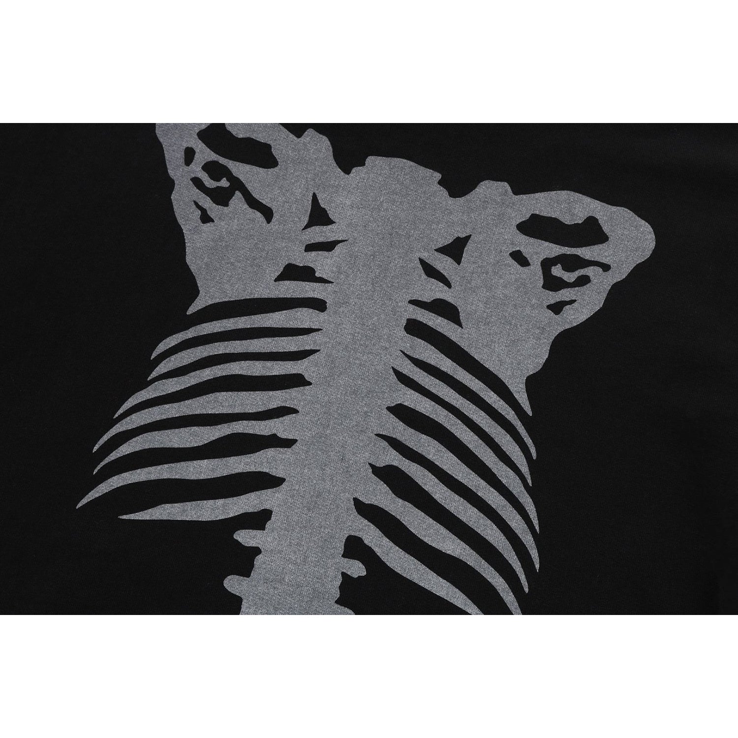 SKELETON SHARK HEAVY WASHED CROPPED FIT FULL ZIP HOODIE MENS – Image 7