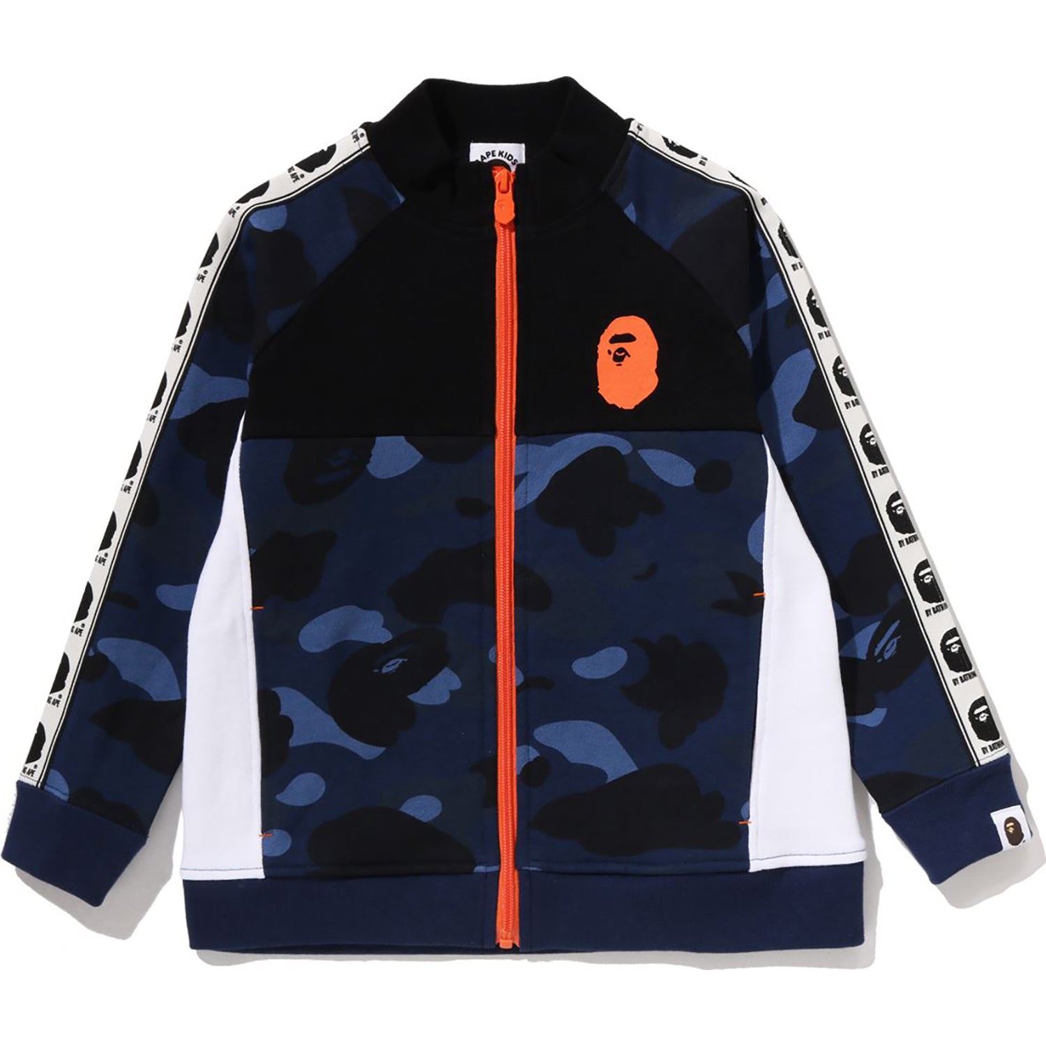COLOR CAMO BAPE TAPE TRACK JACKET KIDS – Image 1