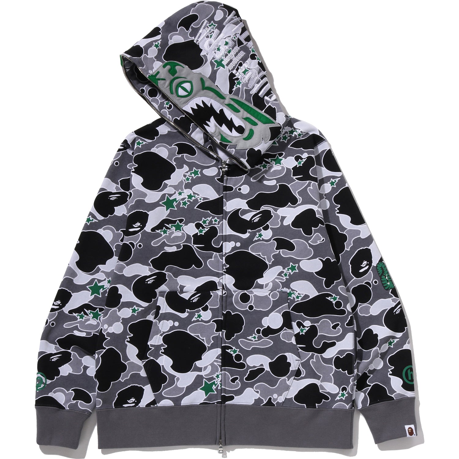 BAPE X HIDDEN STA CAMO TIGER FULL ZIP HOODIE MENS – Image 3