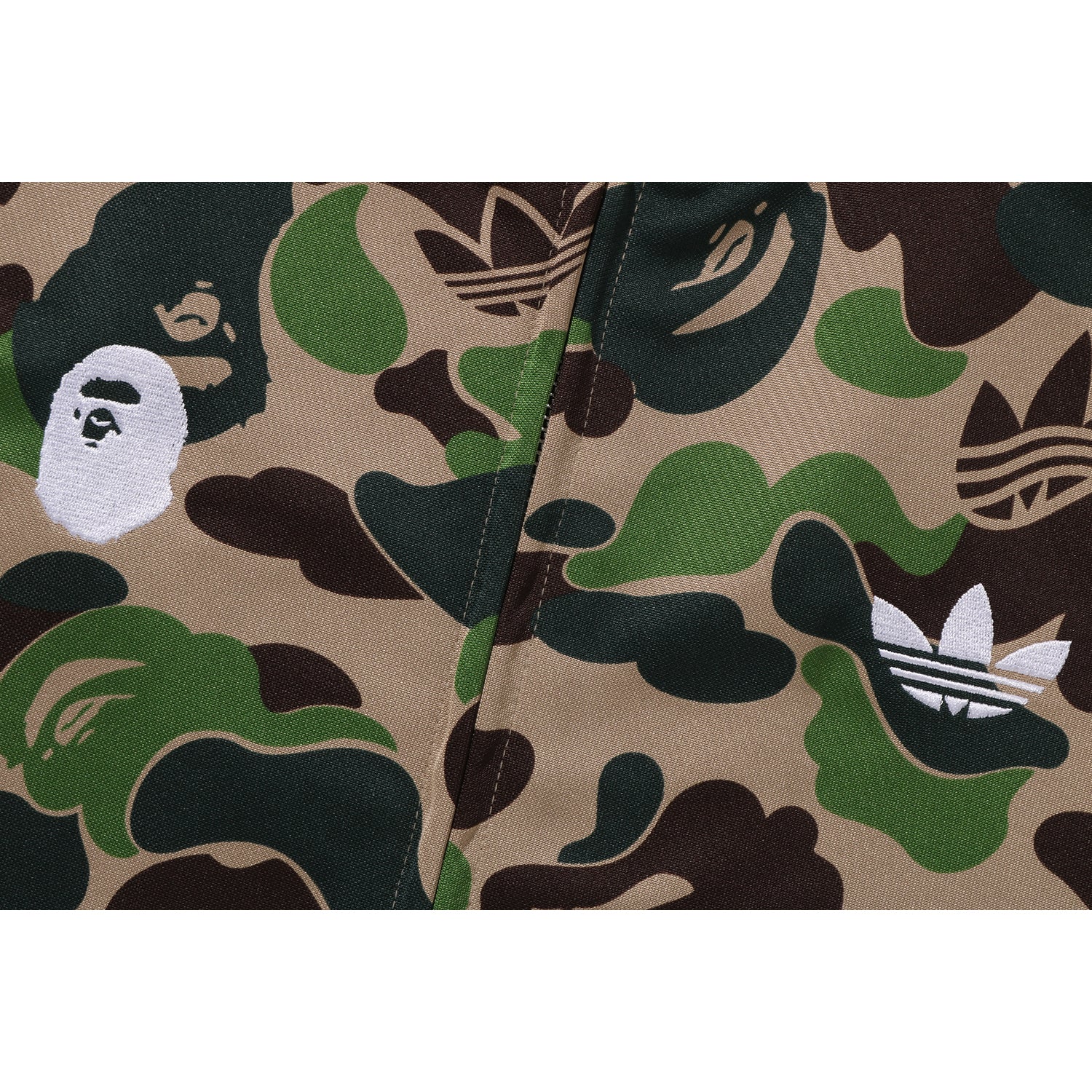 BAPE X ADIDAS RELAXED FIT TRACK CAMO SHARK FULL ZIP HOODIE MENS – Image 5