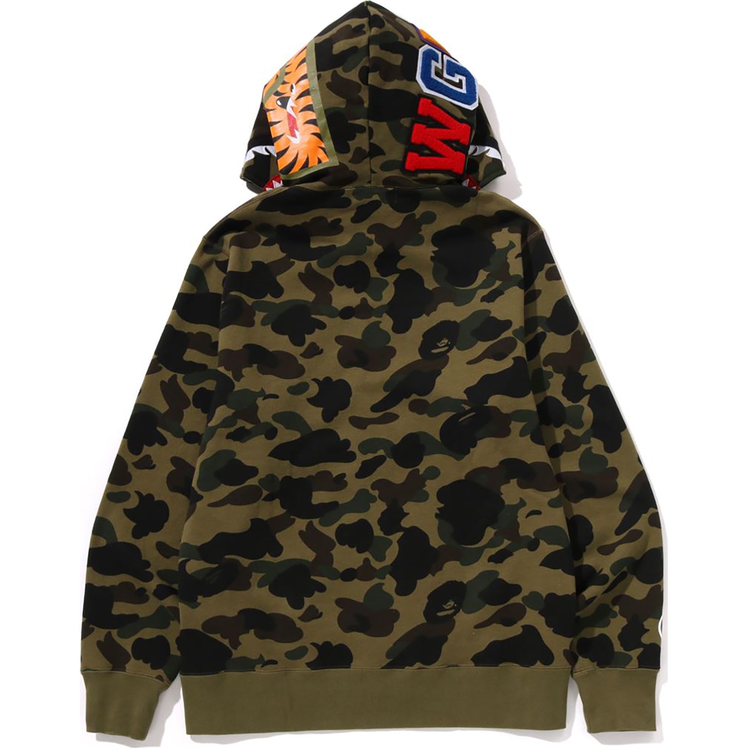 1ST CAMO SHARK FULL ZIP HOODIE MENS – Image 3