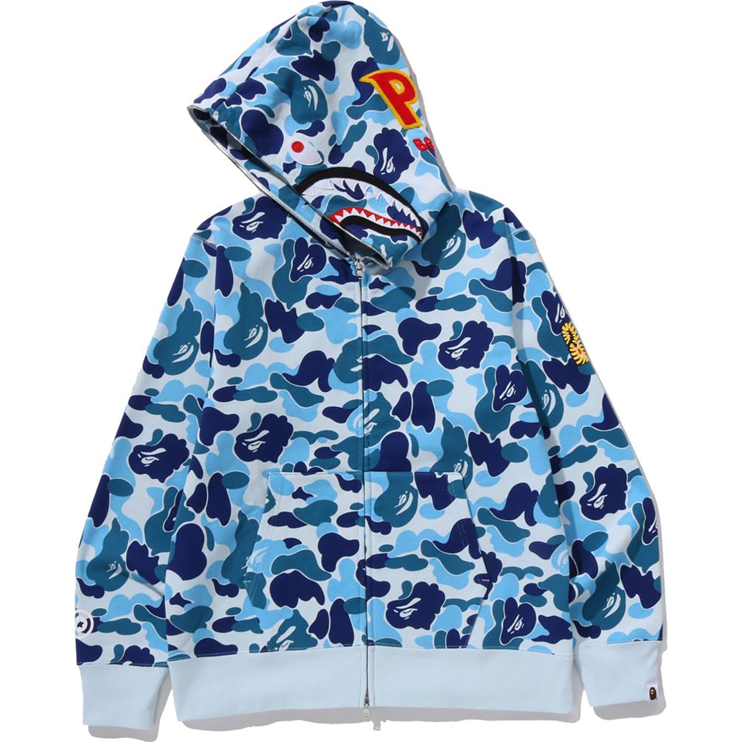 ABC CAMO 2ND SHARK FULL ZIP HOODIE MENS – Image 2