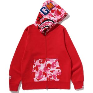 ABC CAMO SHARK FULL ZIP HOODIE MENS